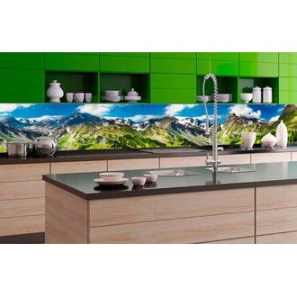 SELF ADHESIVE PHOTO WALLPAPER FOR KITCHEN CHARMING MOUNTAINS - WALLPAPERS