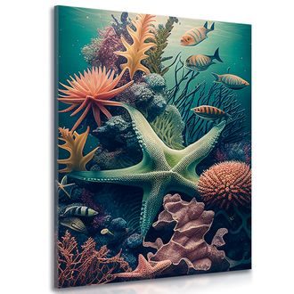 CANVAS PRINT SURREALISTIC STAR - PICTURES UNDERWATER WORLD - PICTURES