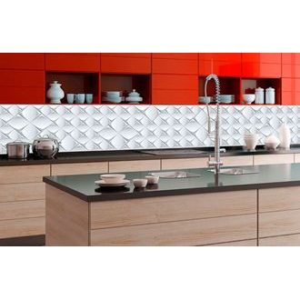 SELF ADHESIVE PHOTO WALLPAPER FOR KITCHEN PATTERNED TILING - WALLPAPERS