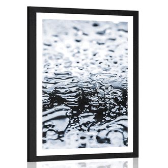 POSTER WITH MOUNT WATER TEXTURE - NATURE - POSTERS