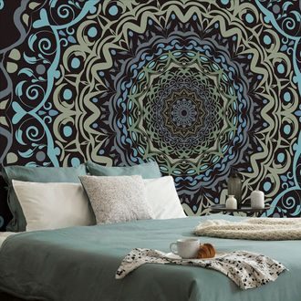 WALLPAPER ABSTRACT MANDALA IN VINTAGE STYLE - WALLPAPERS FENG SHUI - WALLPAPERS