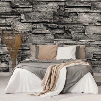 WALLPAPER ELEGANT STONE WALL - WALLPAPERS WITH IMITATION OF BRICK, STONE AND CONCRETE - WALLPAPERS