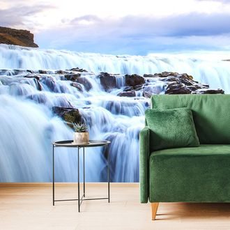 WALL MURAL WATERFALLS IN ICELAND - WALLPAPERS NATURE - WALLPAPERS