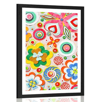 POSTER FLORAL ABSTRACTION - ABSTRACT AND PATTERNED - POSTERS