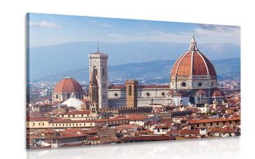 CANVAS PRINT GOTHIC CATHEDRAL IN FLORENCE - PICTURES OF CITIES - PICTURES