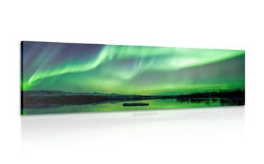 CANVAS PRINT NORTHERN LIGHTS - PICTURES OF NATURE AND LANDSCAPE - PICTURES