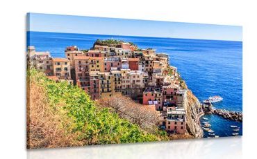 CANVAS PRINT MANAROLA IN ITALY - PICTURES OF CITIES - PICTURES