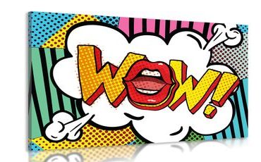 CANVAS PRINT IN POP ART STYLE - WOW! - POP ART PICTURES - PICTURES