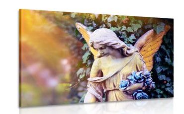 CANVAS PRINT STATUE OF AN ANGEL - PICTURES OF ANGELS - PICTURES