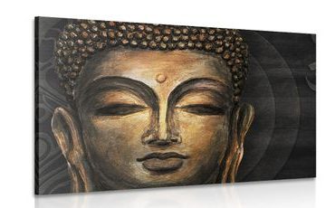 CANVAS PRINT BUDDHA FACE - PICTURES FENG SHUI - PICTURES