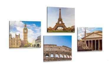 CANVAS PRINT SET FOR TRAVEL ENTHUSIASTS - SET OF PICTURES - PICTURES