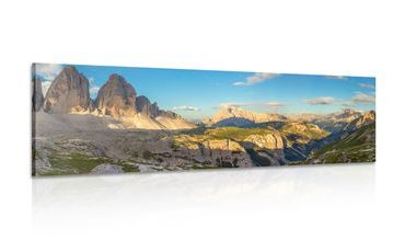 CANVAS PRINT BEAUTIFUL VIEW FROM THE MOUNTAINS - PICTURES OF NATURE AND LANDSCAPE - PICTURES