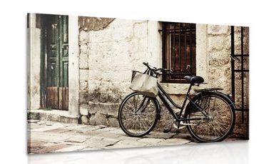 CANVAS PRINT RETRO BICYCLE - VINTAGE AND RETRO PICTURES - PICTURES