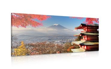 CANVAS PRINT AUTUMN IN JAPAN - PICTURES OF CITIES - PICTURES