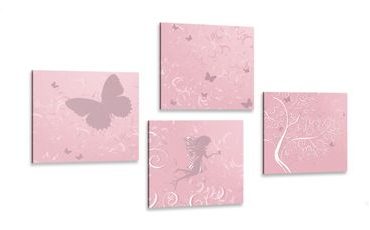 CANVAS PRINT SET MAGICAL FAIRY - SET OF PICTURES - PICTURES