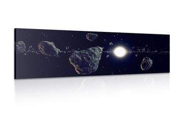 CANVAS PRINT METEORITES - PICTURES OF SPACE AND STARS - PICTURES