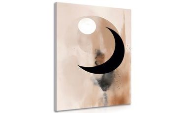 CANVAS PRINT ABSTRACT SHAPES DAY AND NIGHT - PICTURES OF ABSTRACT SHAPES - PICTURES