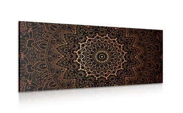 OBRAZ VINTAGE MANDALA V INDICKOM ŠTÝLE - OBRAZY FENG SHUI - OBRAZY