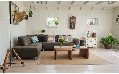 Půvabný a vkusný obývací pokoj ve stylu vintage