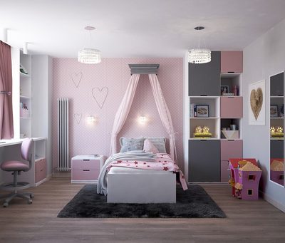 detská izba pre dievčatá