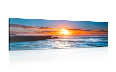 CANVAS PRINT ROMANTIC SUNSET - PICTURES OF NATURE AND LANDSCAPE - PICTURES