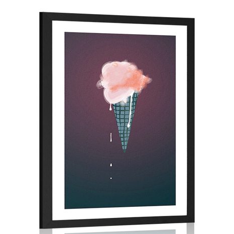 POSTER WITH MOUNT ICE CREAM - MOTIFS FROM OUR WORKSHOP - POSTERS
