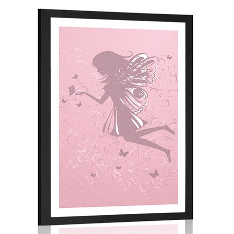 POSTER WITH MOUNT LOVING FAIRY - FAIRYTALE CREATURES - POSTERS