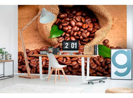 PHOTO WALLPAPER COFFEE BEANS - WALLPAPERS FOOD AND DRINKS - WALLPAPERS
