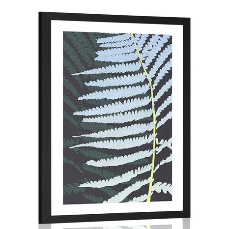 POSTER WITH MOUNT DECORATIVE FERN - MOTIFS FROM OUR WORKSHOP - POSTERS