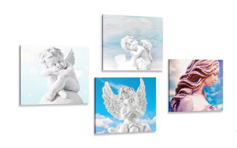 CANVAS PRINT SET HEAVENLY JOY - SET OF PICTURES - PICTURES