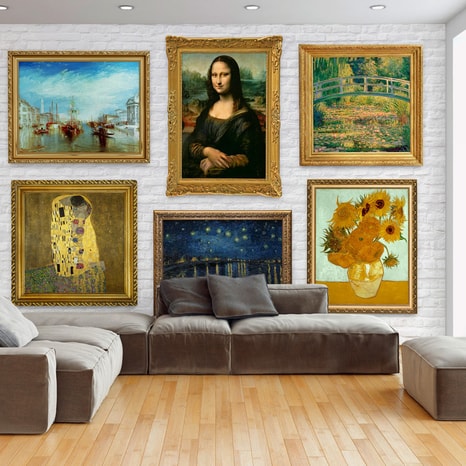 FOTOTAPETA STĚNA POKLADŮ - WALL OF TREASURES - TAPETY S IMITACÍ MALEB - TAPETY