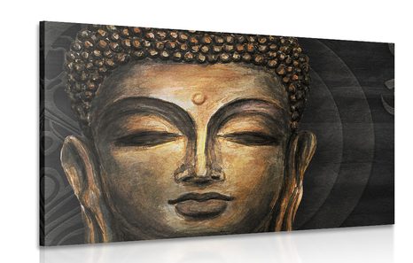 CANVAS PRINT BUDDHA FACE - PICTURES FENG SHUI - PICTURES