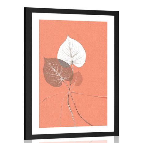 POSTER WITH MOUNT BOUQUET OF LEAVES - MOTIFS FROM OUR WORKSHOP - POSTERS