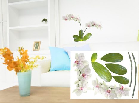 DECORATIVE WALL STICKERS BEAUTIFUL ORCHID - STICKERS