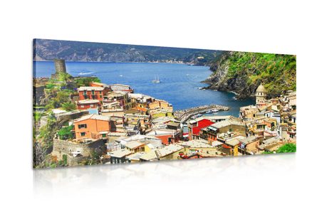CANVAS PRINT COAST OF ITALY - PICTURES OF NATURE AND LANDSCAPE - PICTURES