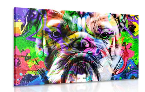 KÉP POP ART FRANCIA BULLDOG - POP ART KÉPEK - KÉPEK