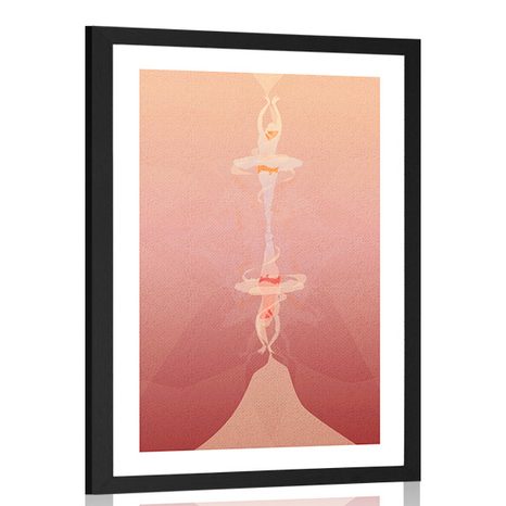 POSTER WITH MOUNT DANCING BALLERINAS - MOTIFS FROM OUR WORKSHOP - POSTERS