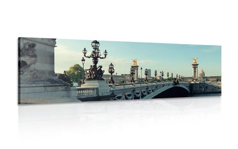 CANVAS PRINT BRIDGE OF ALEXANDER III. IN PARIS - PICTURES OF CITIES - PICTURES