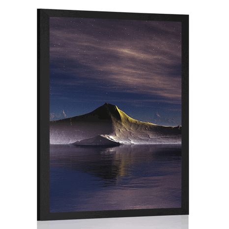 POSTER FUTURISTIC MOUNTAIN - UNIVERSE AND STARS - POSTERS