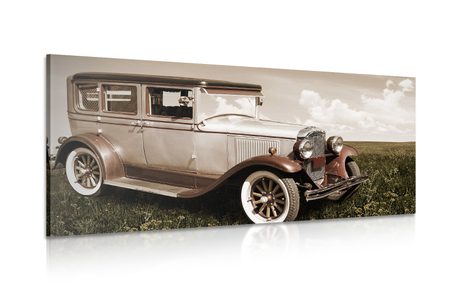 CANVAS PRINT RETRO AMERICAN CAR - PICTURES CARS - PICTURES
