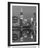 POSTER WITH MOUNT REFLECTION OF MANHATTAN IN WATER IN BLACK AND WHITE - BLACK AND WHITE - POSTERS