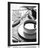 POSTER WITH MOUNT CUP OF COFFEE IN AN AUTUMN FEEL IN BLACK AND WHITE - BLACK AND WHITE - POSTERS