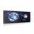 CANVAS PRINT PLANET EARTH AND A RED MOON - PICTURES OF SPACE AND STARS - PICTURES
