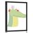 POSTER CUTE CROCODILE WITH FEATHERS - ANIMALS - POSTERS