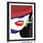 POSTER WITH MOUNT WOMAN IN A HAT IN POP ART STYLE - POP ART - POSTERS