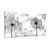 CANVAS PRINT DANDELION IN A MODERN DESIGN - BLACK AND WHITE PICTURES - PICTURES