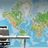 SELF ADHESIVE WALLPAPER CLASSIC WORLD MAP - SELF-ADHESIVE WALLPAPERS - WALLPAPERS