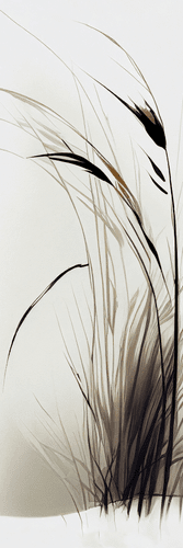 CANVAS PRINT DRY GRASS BLADES - PICTURES OF GRASS - PICTURES