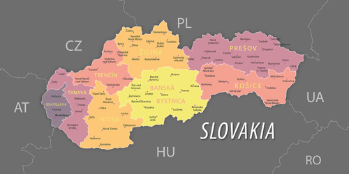 OBRAZ NA KORKU PASTELOVÁ MAPA SLOVENSKA - OBRAZY NA KORKU - OBRAZY