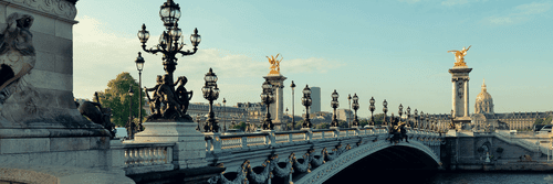CANVAS PRINT BRIDGE OF ALEXANDER III. IN PARIS - PICTURES OF CITIES - PICTURES